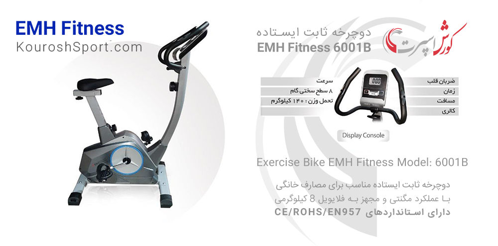 دوچرخه ثابت ایستاده خانگی EMH Fitness 6001B