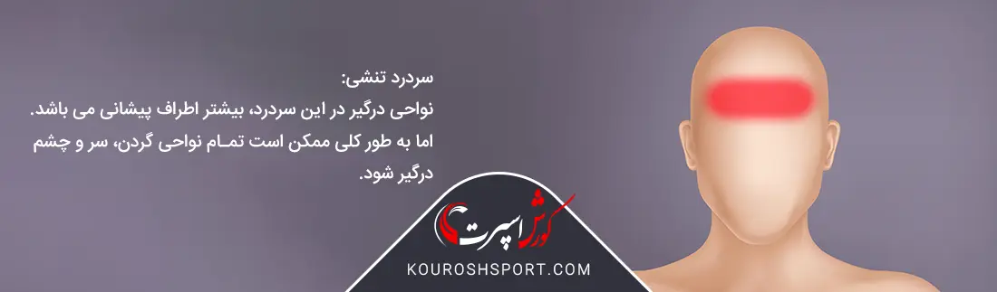 تصویر نواحی سردرد تنشی